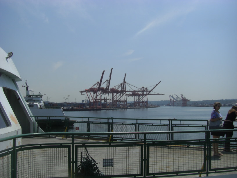 on deck -- container terminal is south of downtown