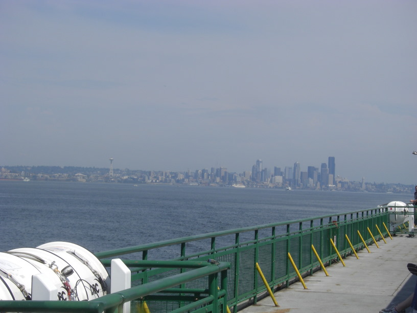 deck of the ferry boat