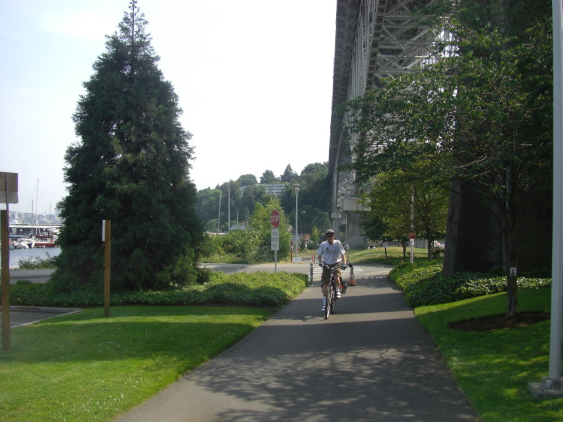 under the Aurora Bridge