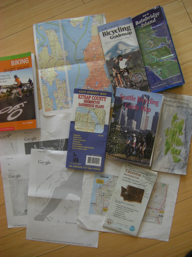 guide books and maps